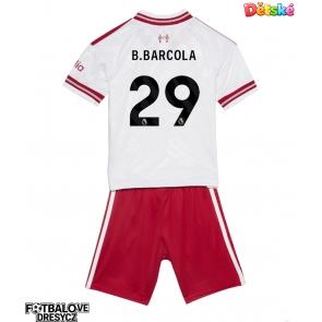 Liverpool Bradley Barcola #29 Dětské Venkovní dres komplet 2026-27 Krátký Rukáv (+ trenýrky)